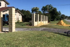 Big Brick Garden Wall build