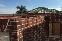 Unit with white cement